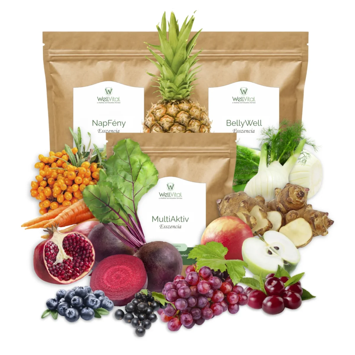 multiaktiv bellywell napfeny trio 3x100g - WellVital